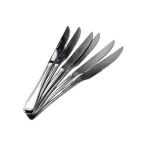 Jogo de Facas de Mesa Inox com 6 Peças 21cm