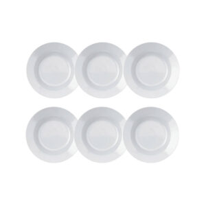 Prato Fundo Opaline Branco 22,5cm Linha Cosmo